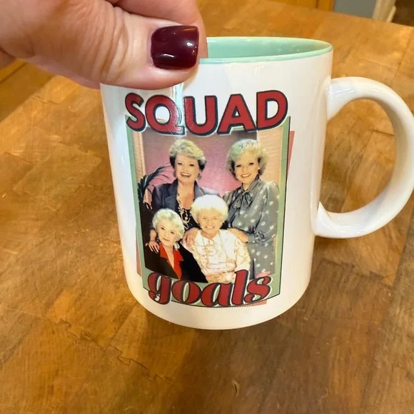 The Golden Girls White and Mint Green Squad Goals Mug 20oz ABC Studios - Picture 2 of 10